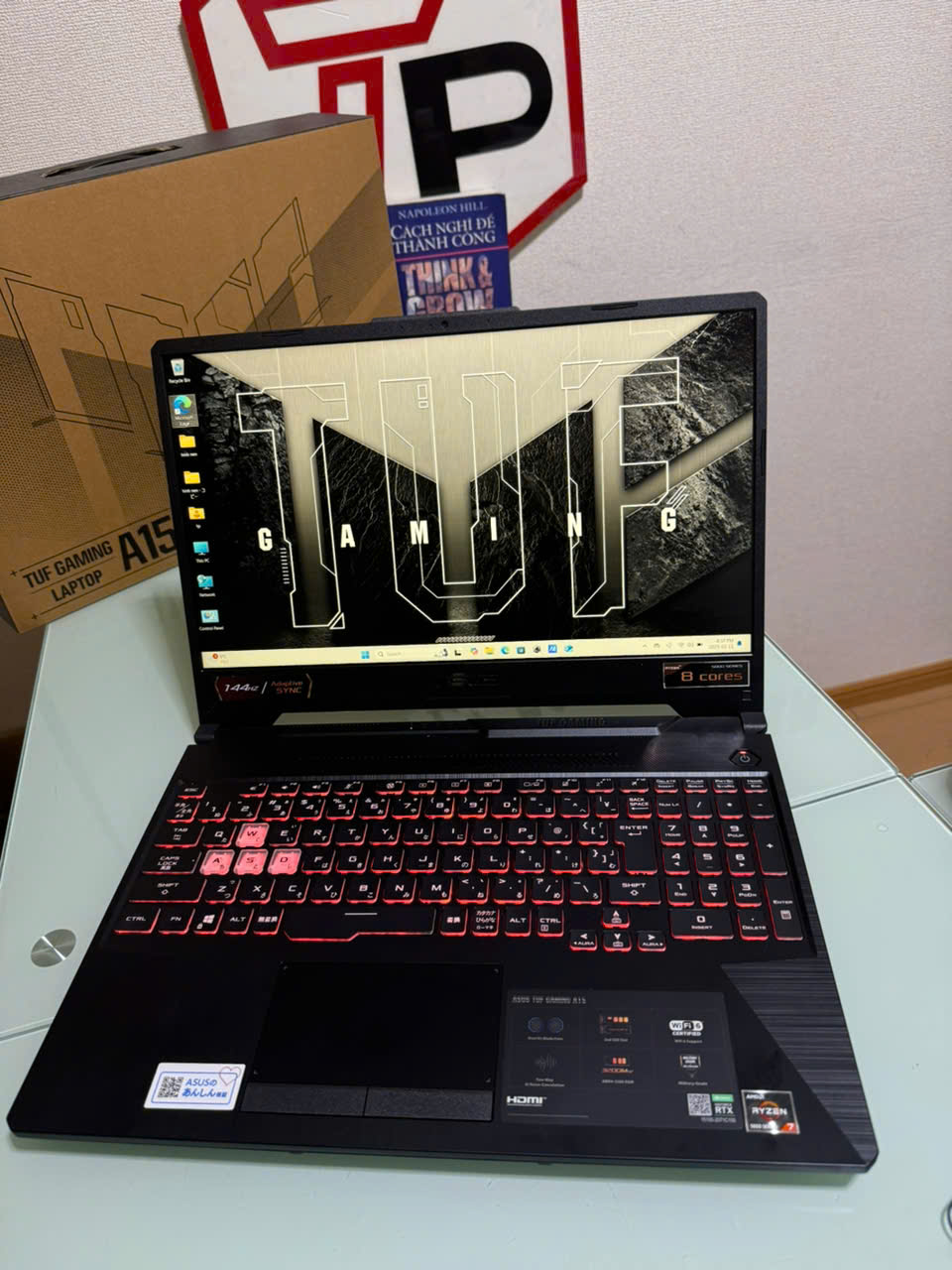 Asus TUF Gaming A15 FA506QM / AMD Ryzen 7 5800H (up to 4.4Ghz | 8 nhân 16 luồng) / RAM 16GB / SSD 512GB / GeForce RTX 3060 / 15.6 inch FHD IPS (1920x1080)