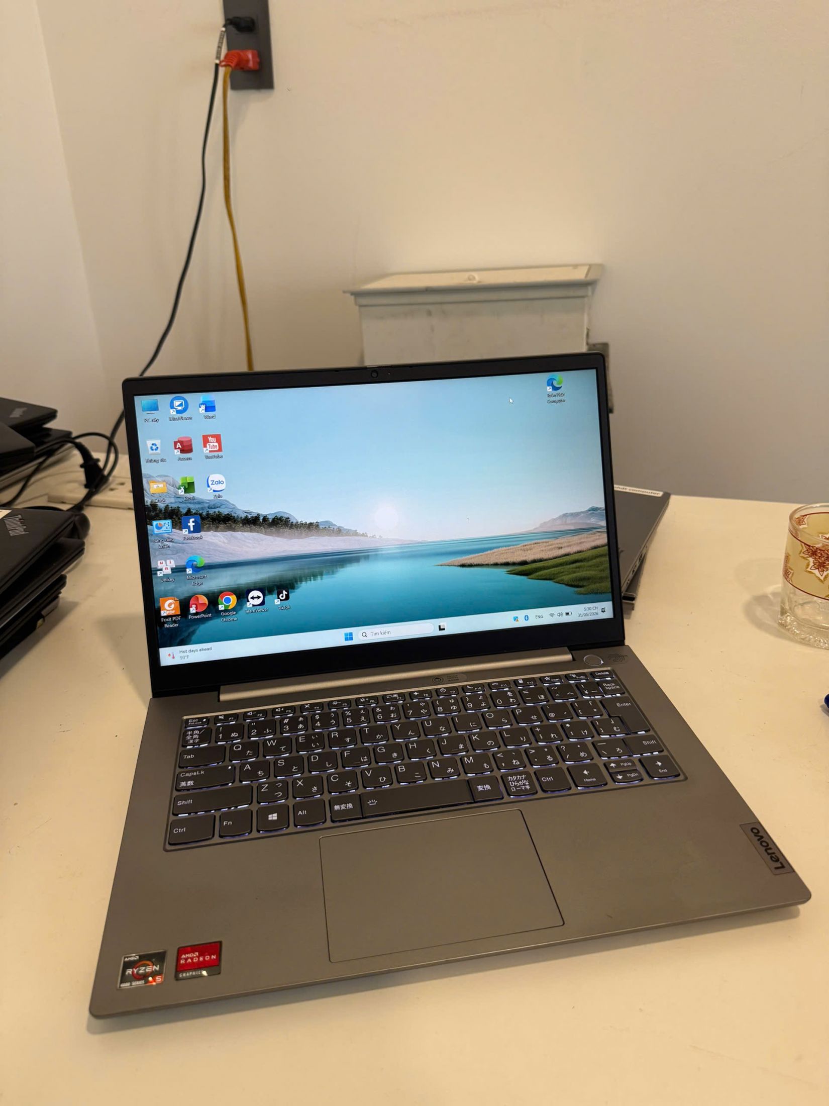Lenovo Thinkbook 14 Gen 2 / AMD Ryzen 5 4500U (up to 4.0Ghz | 6 nhân 6 luồng) / RAM 8GB/ SSD 256GB / 14 inch FHD IPS (1920x1080)