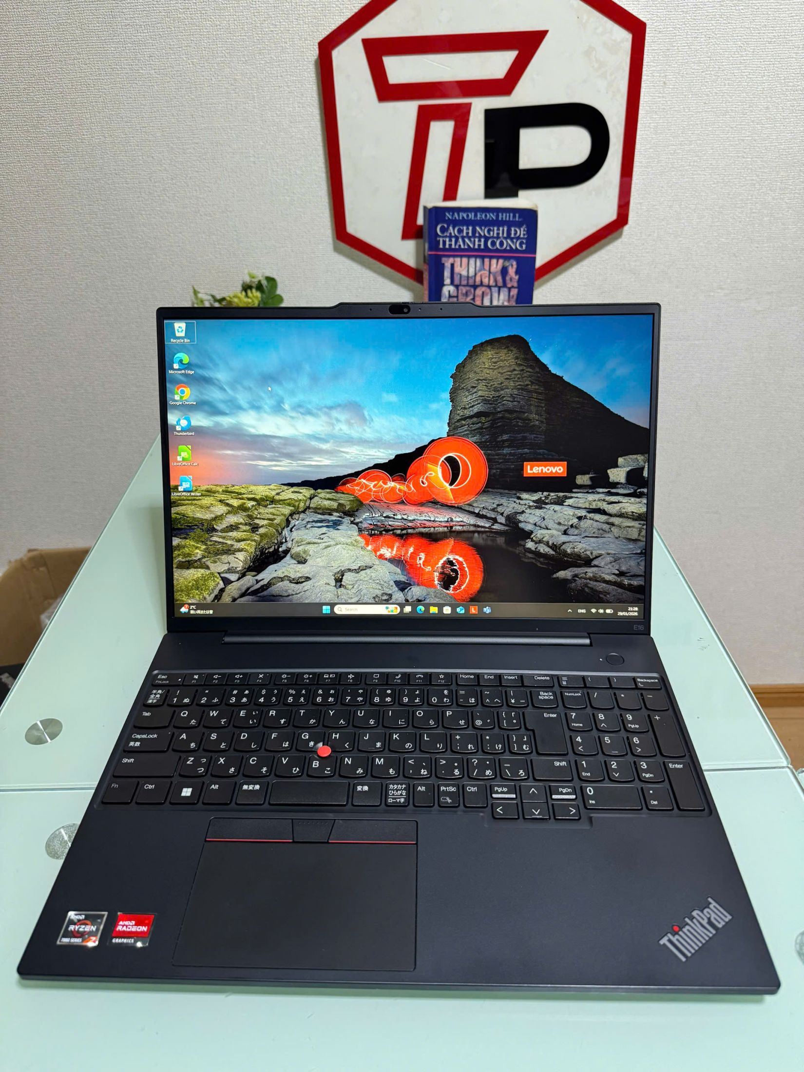 Lenovo Thinkpad E16 Gen 1 / AMD Ryzen 7 7730U (up to 4.5Ghz | 8 nhân 16 luồng) / RAM 16GB / SSD 256GB/ 16 inch FHD+ IPS (1920x1200)