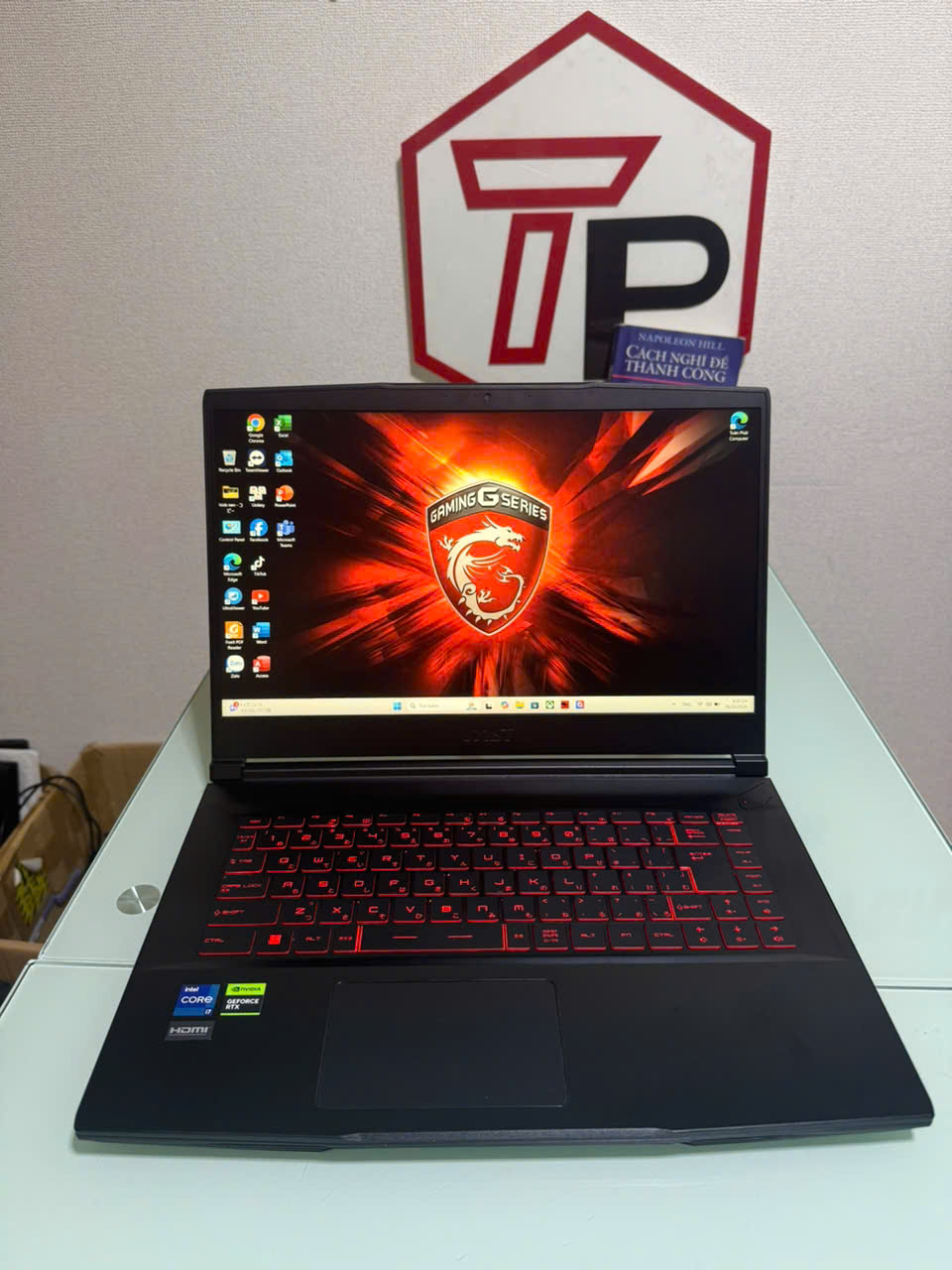 MSI GF63 Thin 12VE/ i7-12650H (up to 4.70Ghz | 10 nhân 16 luồng) / RAM 16GB / SSD 512GB/ RTX 4050 /15.6 inch FullHD IPS 144Hz (1920x1080)